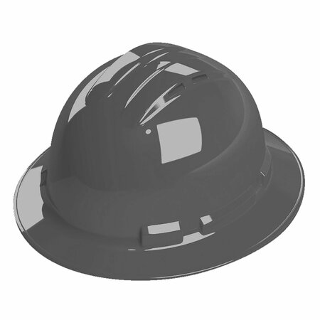 CORDOVA Duo Safety, Ratchet 4-Point Full-Brim Vented Hard Hat - Dove Gray H34R10V